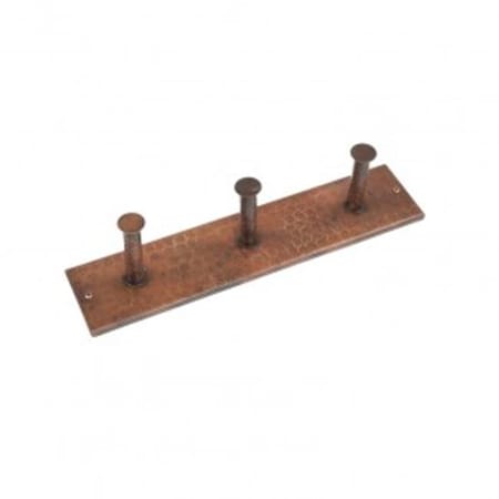 Hand Hammered Copper Triple Robe Hook Oil Rubbed Bronze